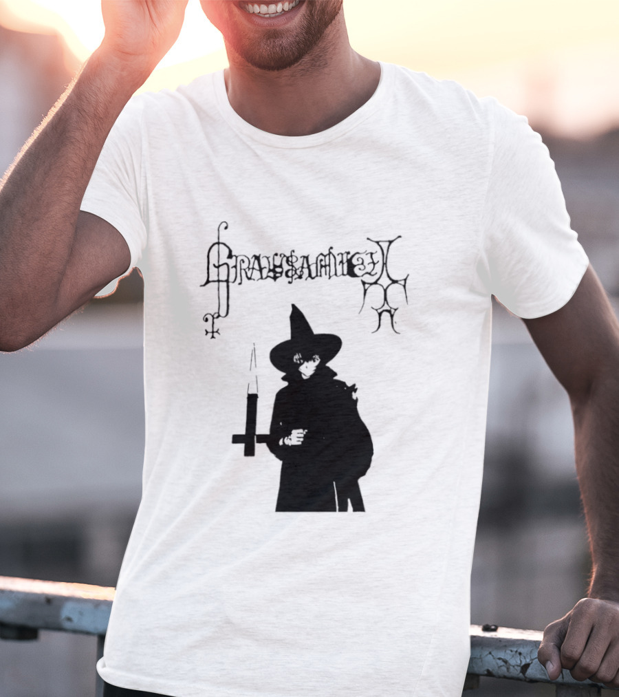 Gravsaamuel Witch Iconic Gothic Anime Dark Aesthetic T-Shirt