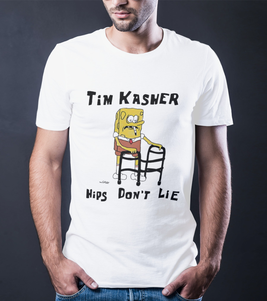 Tim Kasher Sponge SquarePants Cigarette Walker Hips Don't Lie T-Shirt