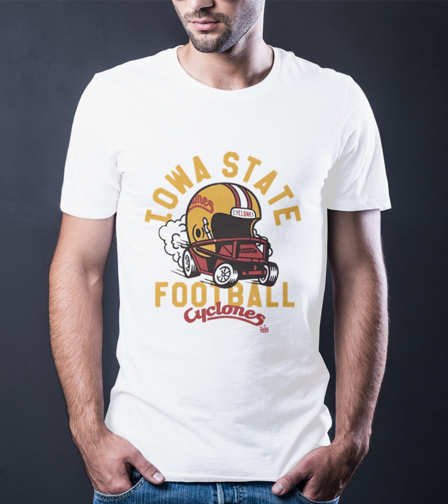 Iowa State Cyclones Helmet Football Team Fan Gear T-Shirt