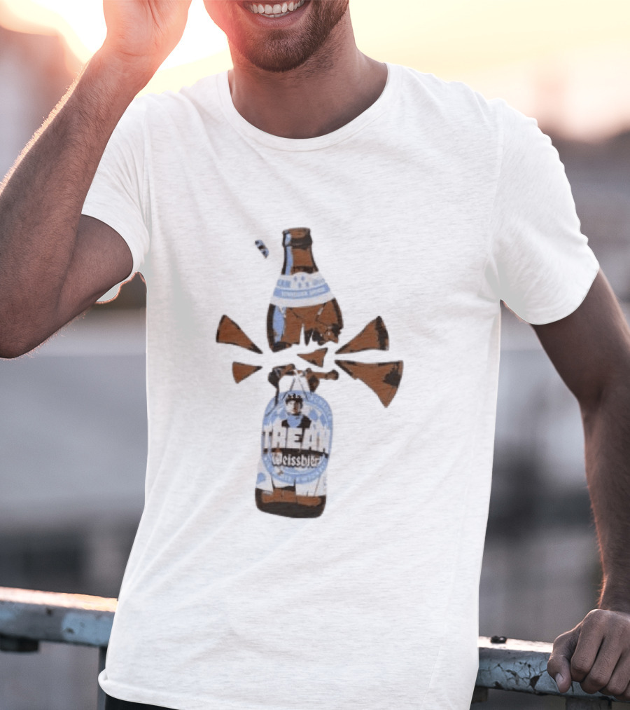 Tream Weissbier Vom Ersten Schluck Bis In Die Ewigkeit Schneider Weisse Exploding Beer Bottle T-Shirt