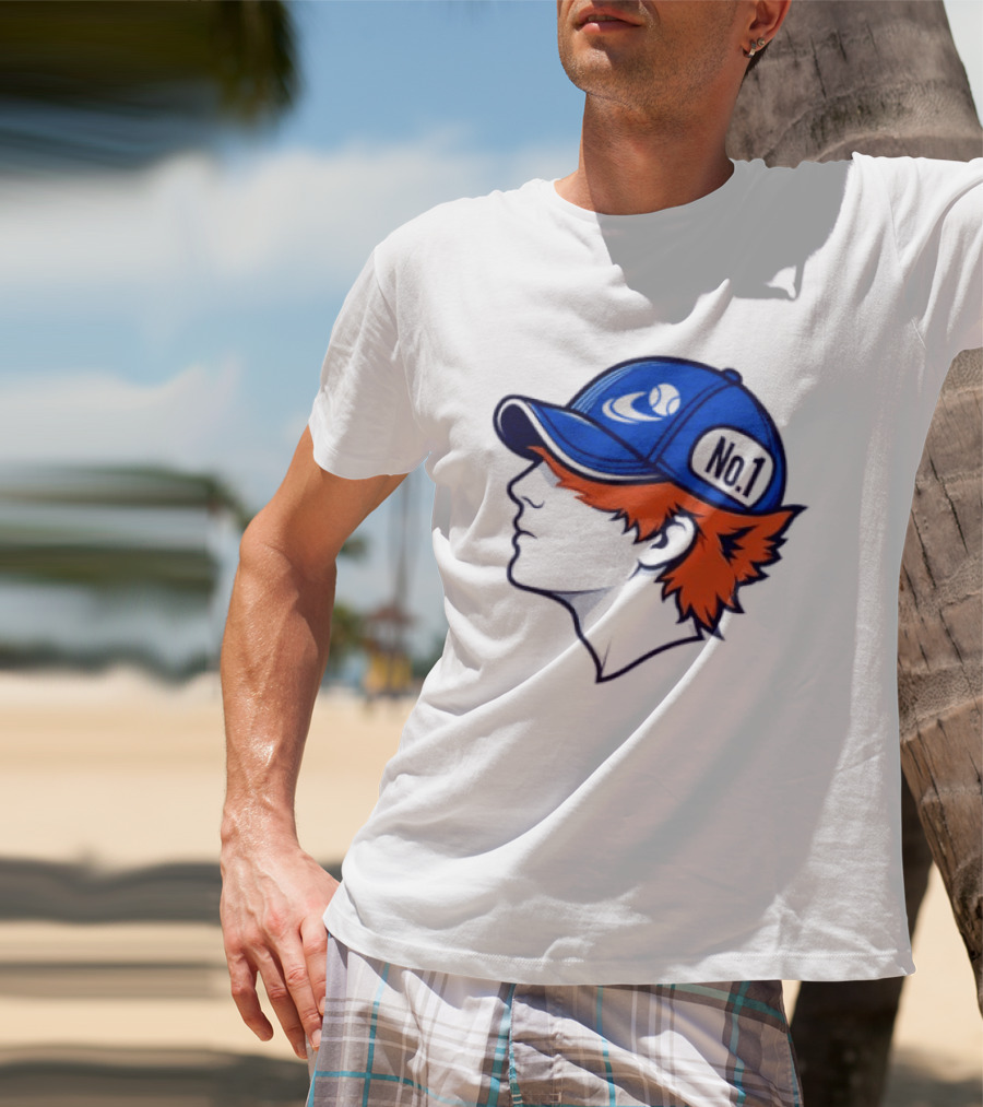 Jannik Sinner No 1 Fox Tennis ATP Player Iconic Cap T-Shirt