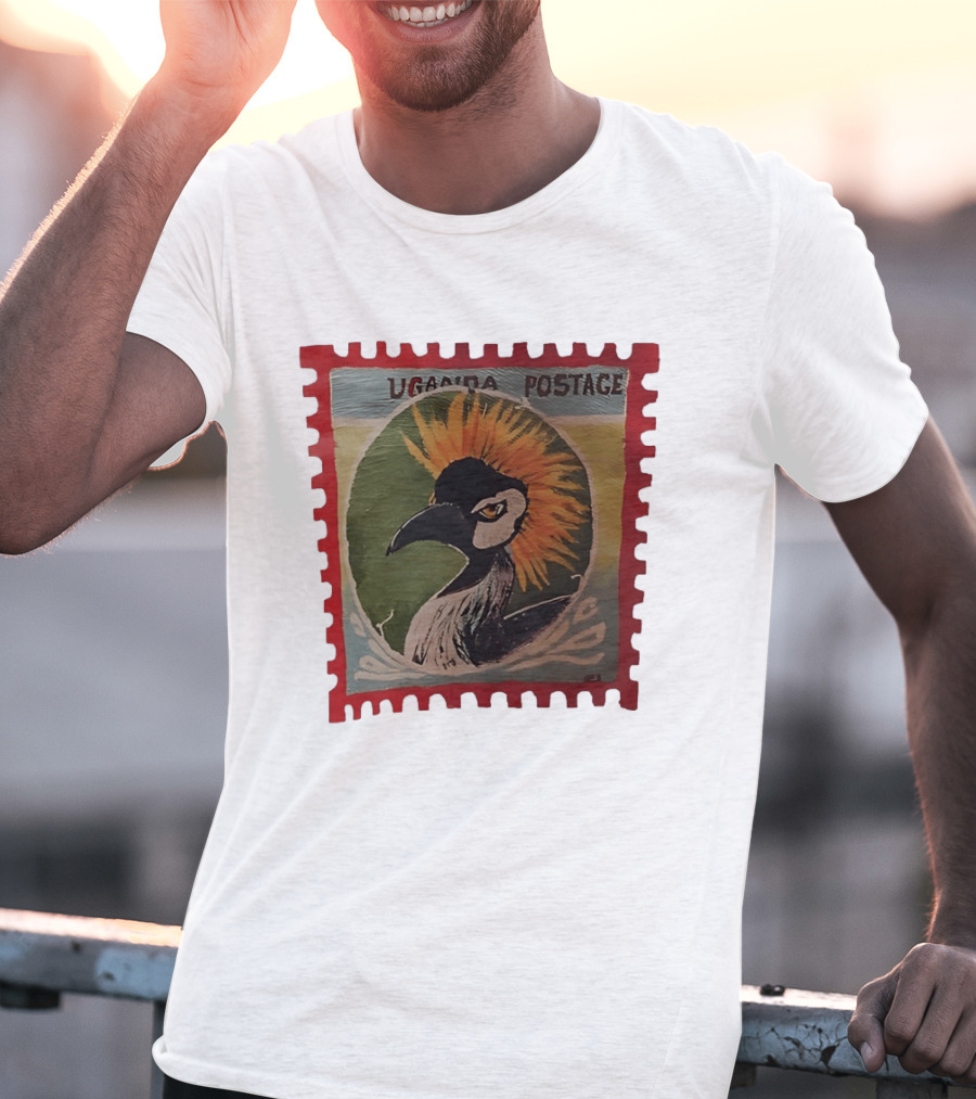 Uganda Postage Stamp Grey Crowned Crane T-Shirt