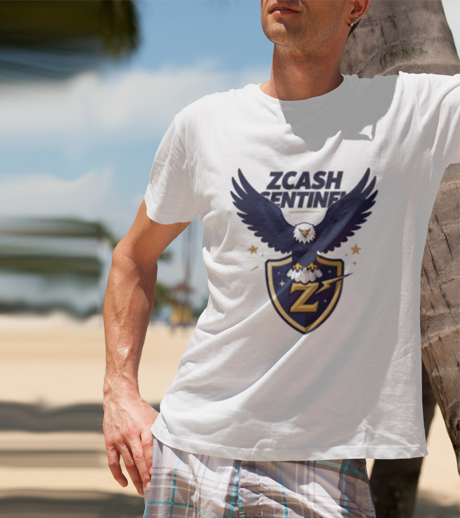 Zcash Sentinel Eagle Shield Cryptocurrency Z T-Shirt