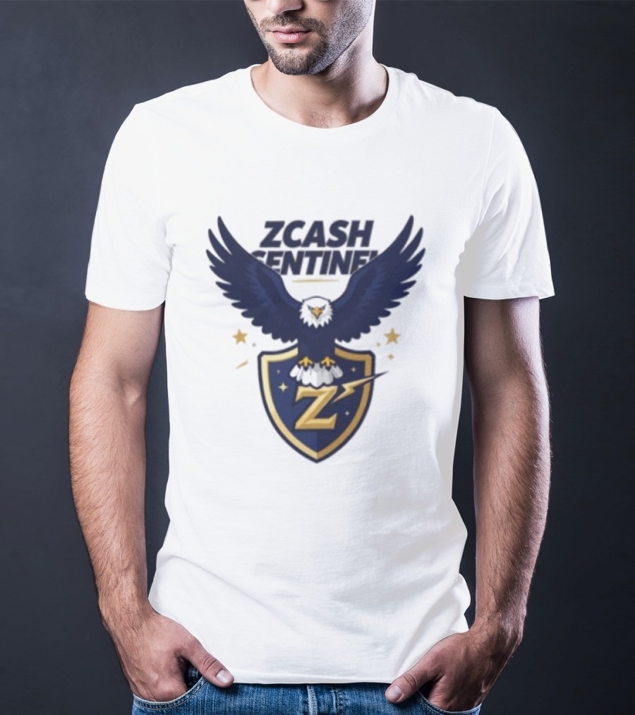 Zcash Sentinel Eagle Shield Cryptocurrency Z T-Shirt