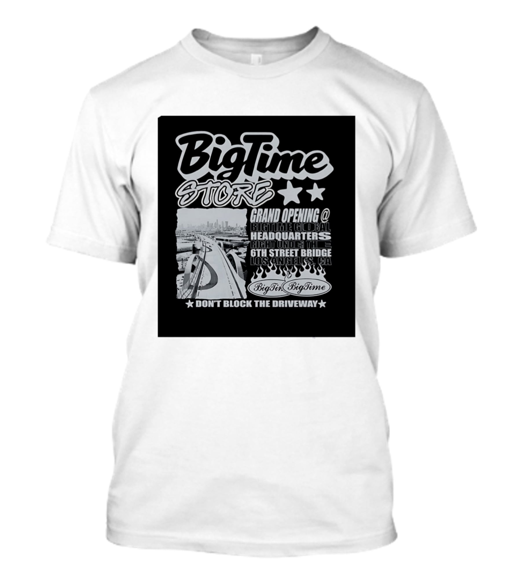 BigTime Store Grand Opening 6th Street Bridge Los Angeles Global Headquarters T-Shirt