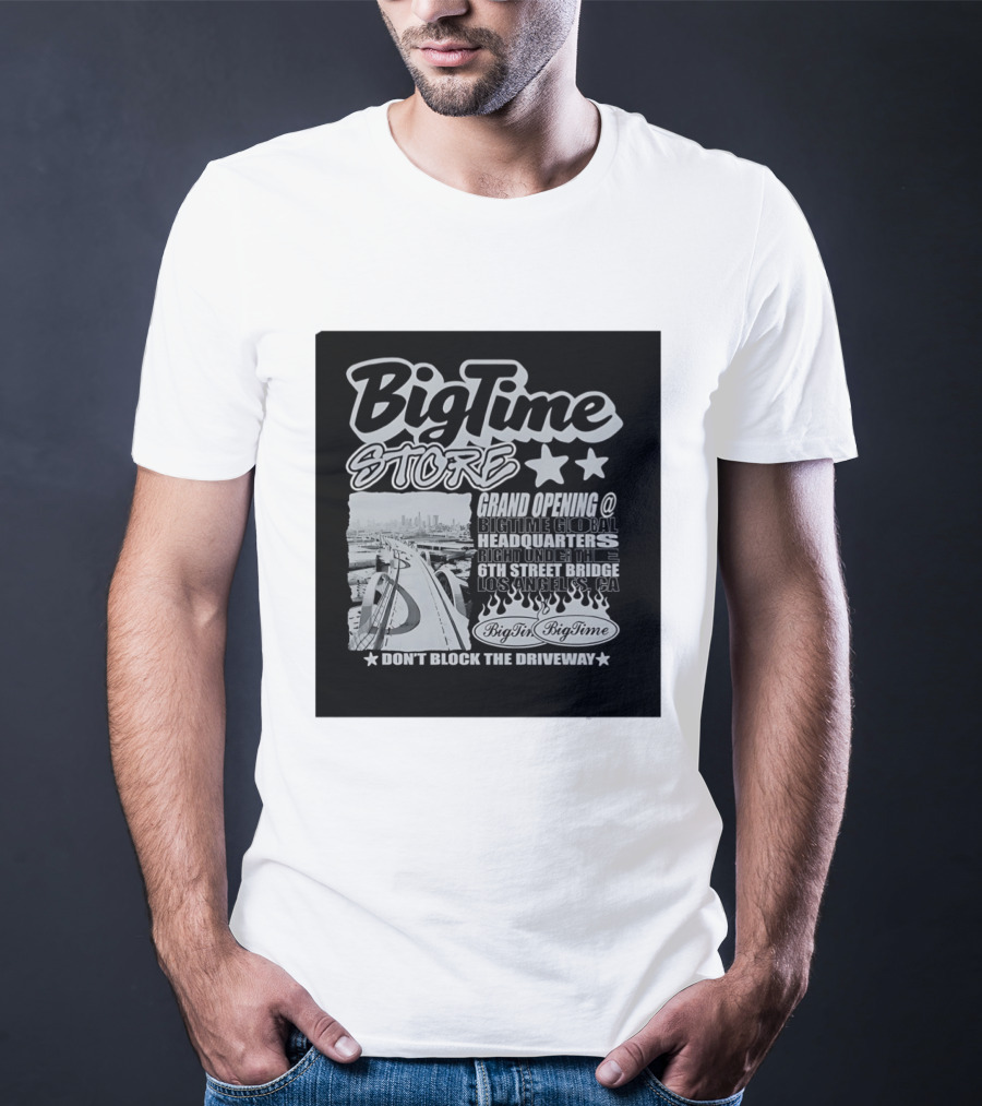 BigTime Store Grand Opening 6th Street Bridge Los Angeles Global Headquarters T-Shirt