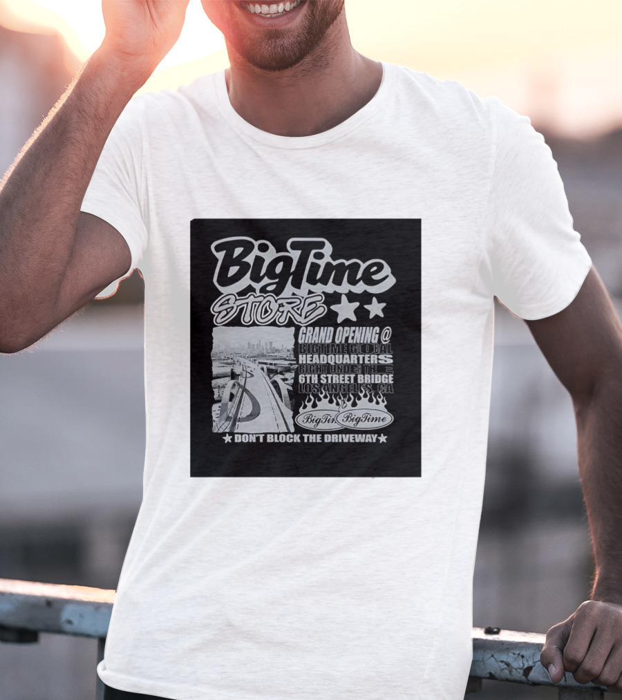 BigTime Store Grand Opening 6th Street Bridge Los Angeles Global Headquarters T-Shirt