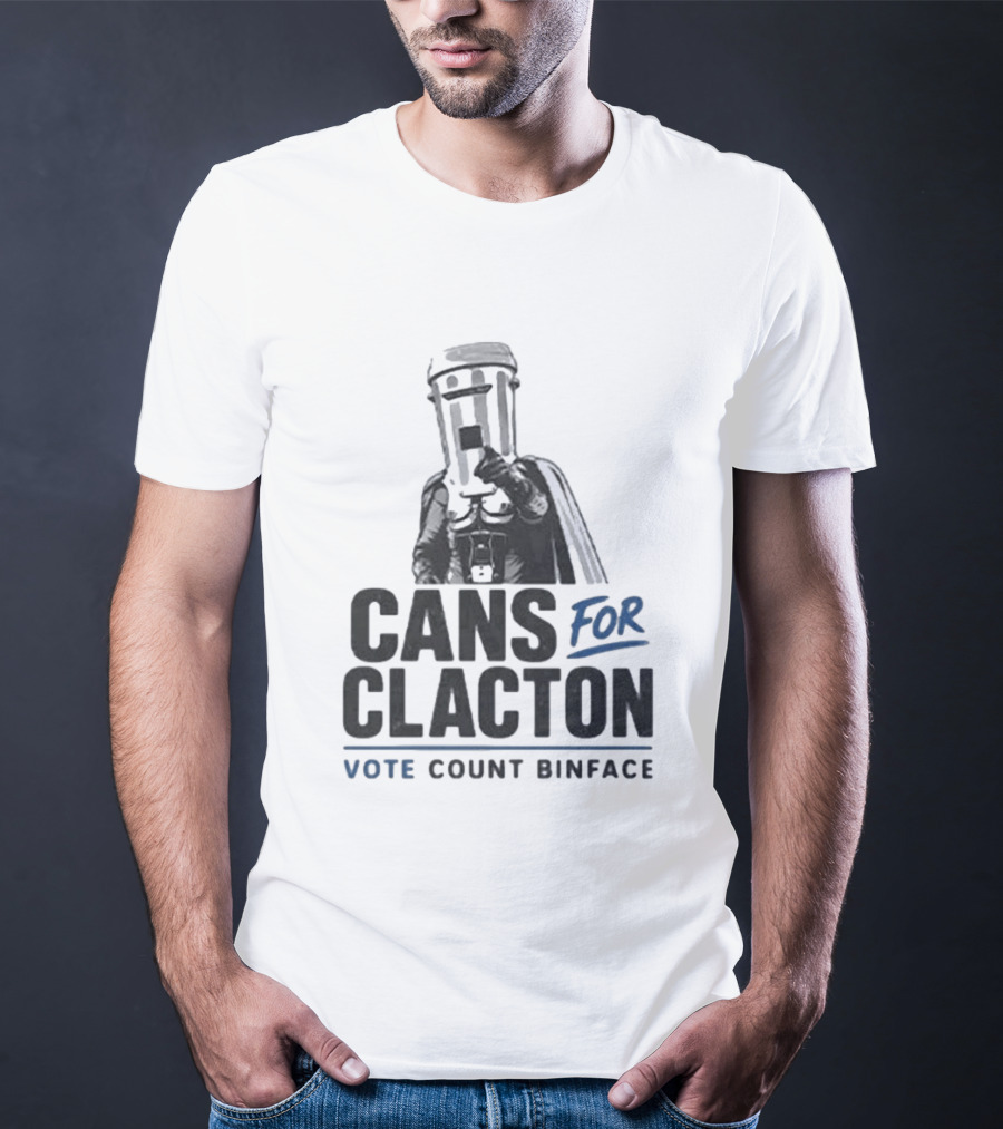 Cans For Clacton Vote Count Binface Political Campaign UK Election T-Shirt