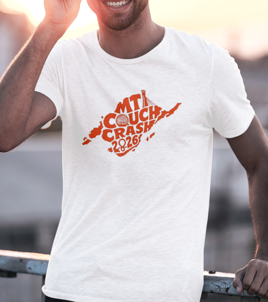CMT Couch Crash 2026 Orange Island Map Radio Tower T-Shirt