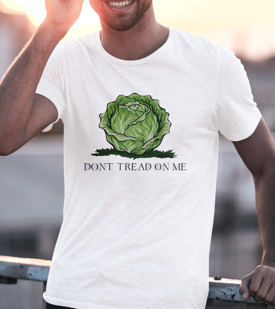 Don't Tread On Me Cabbage Vegetable Gadsden T-Shirt