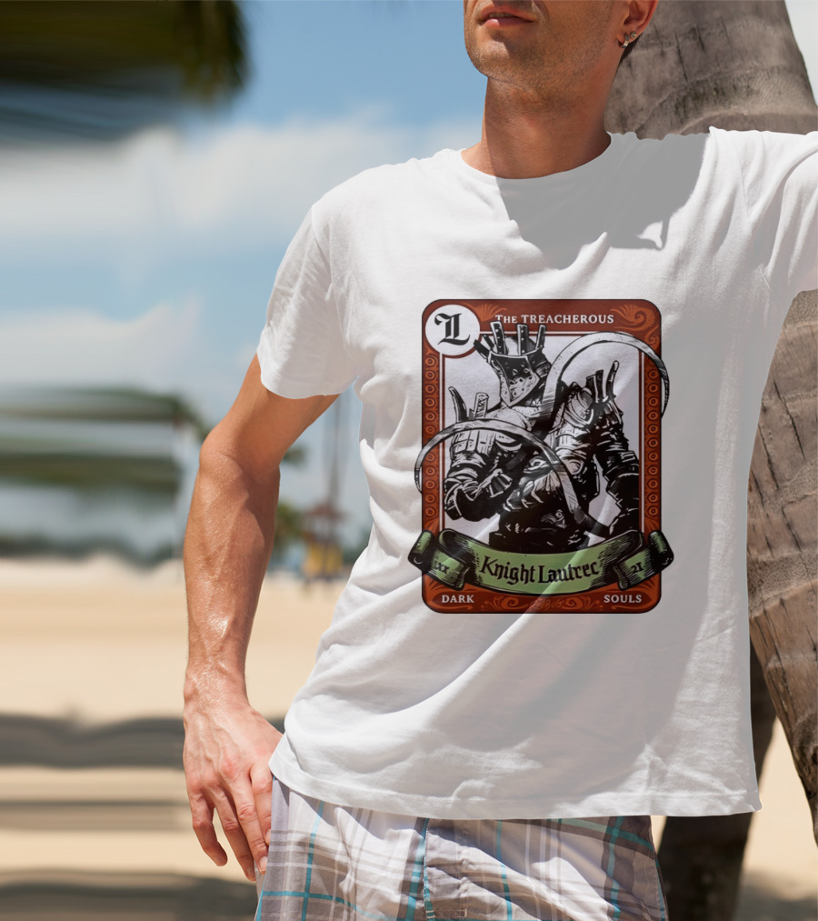 Knight Lautrec The Treacherous Dark Souls Trading Card Art Ribs GG T-Shirt