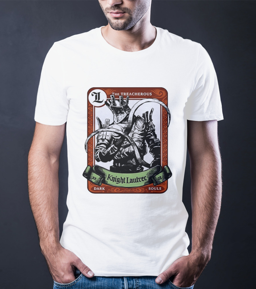 Knight Lautrec The Treacherous Dark Souls Trading Card Art Ribs GG T-Shirt