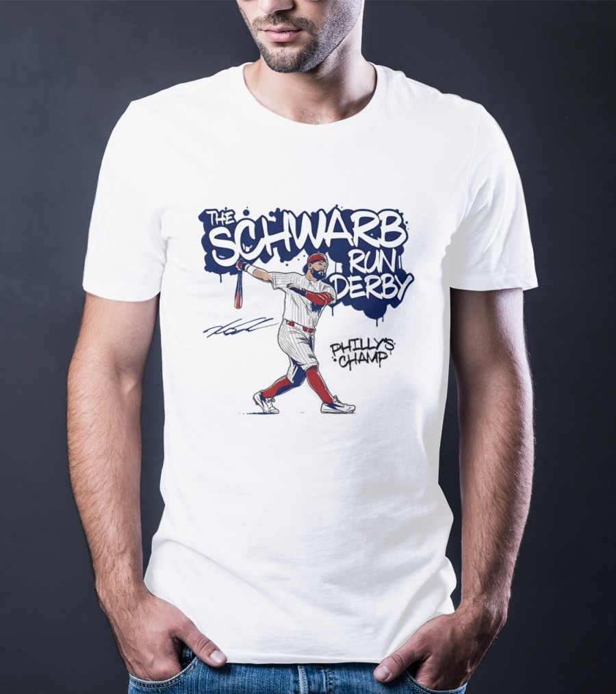 The Schwarb Run Derby Philly's Champ Baseball T-Shirt