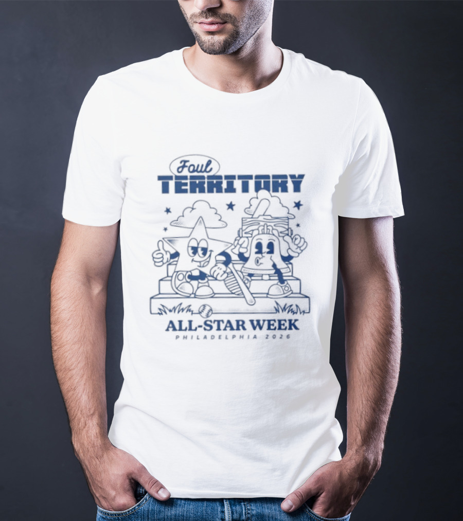 Foul Territory All Star Week Winken Blinken And Nod Philadelphia 2026 T-Shirt