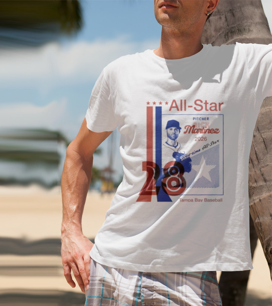 Nick Martinez 2026 All Star Pitcher Tampa Bay Baseball T-Shirt