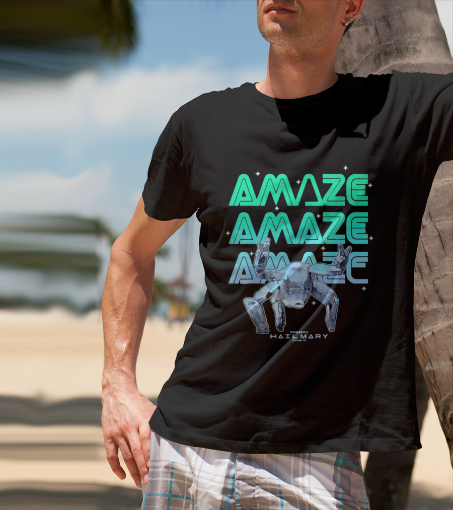 Amaze Project Hail Mary Robot T-Shirt