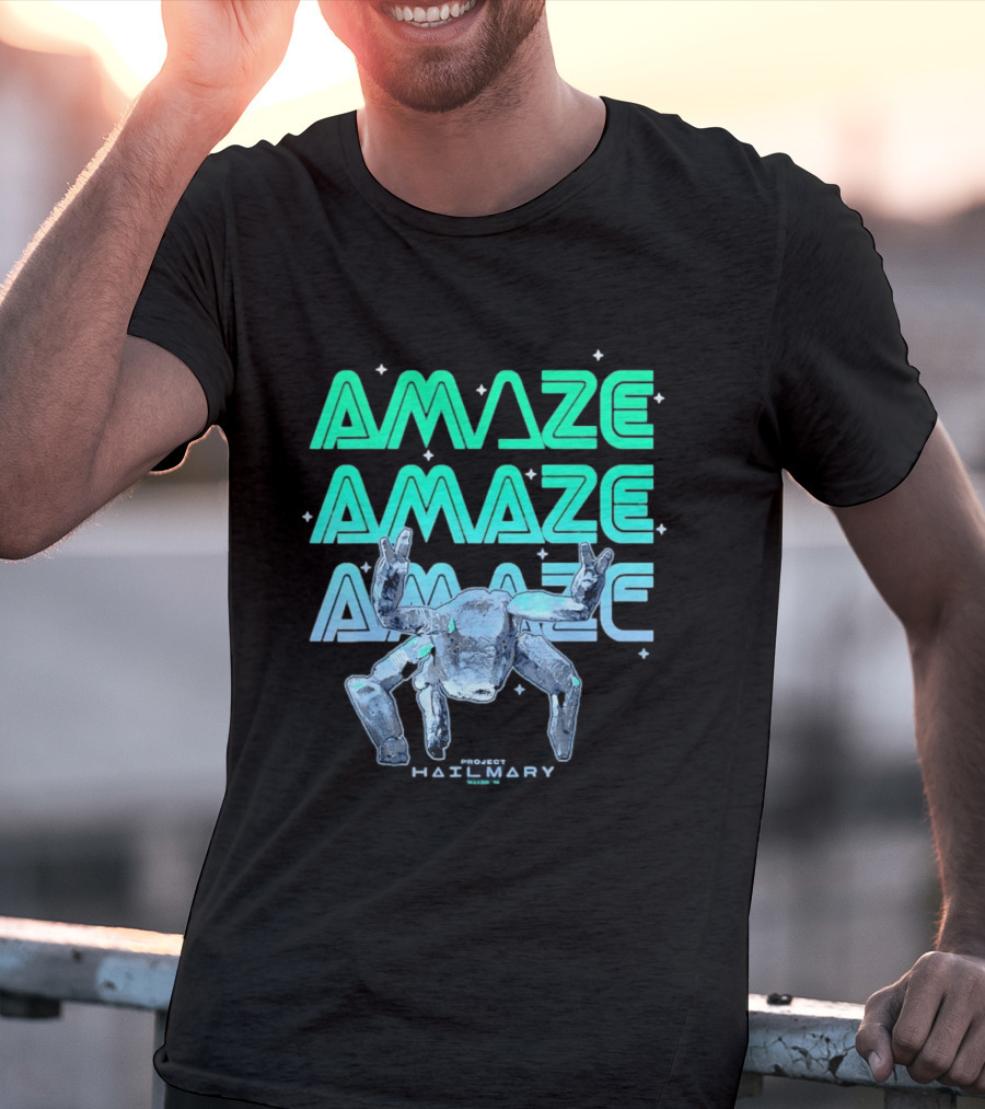 Amaze Project Hail Mary Robot T-Shirt