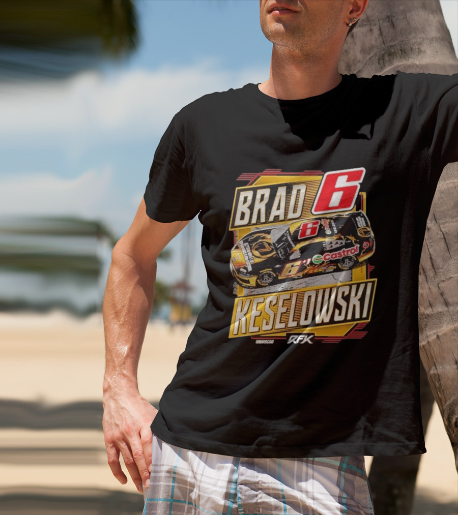 Brad Keselowski RFK Racing NASCAR Castrol Number 6 T-Shirt