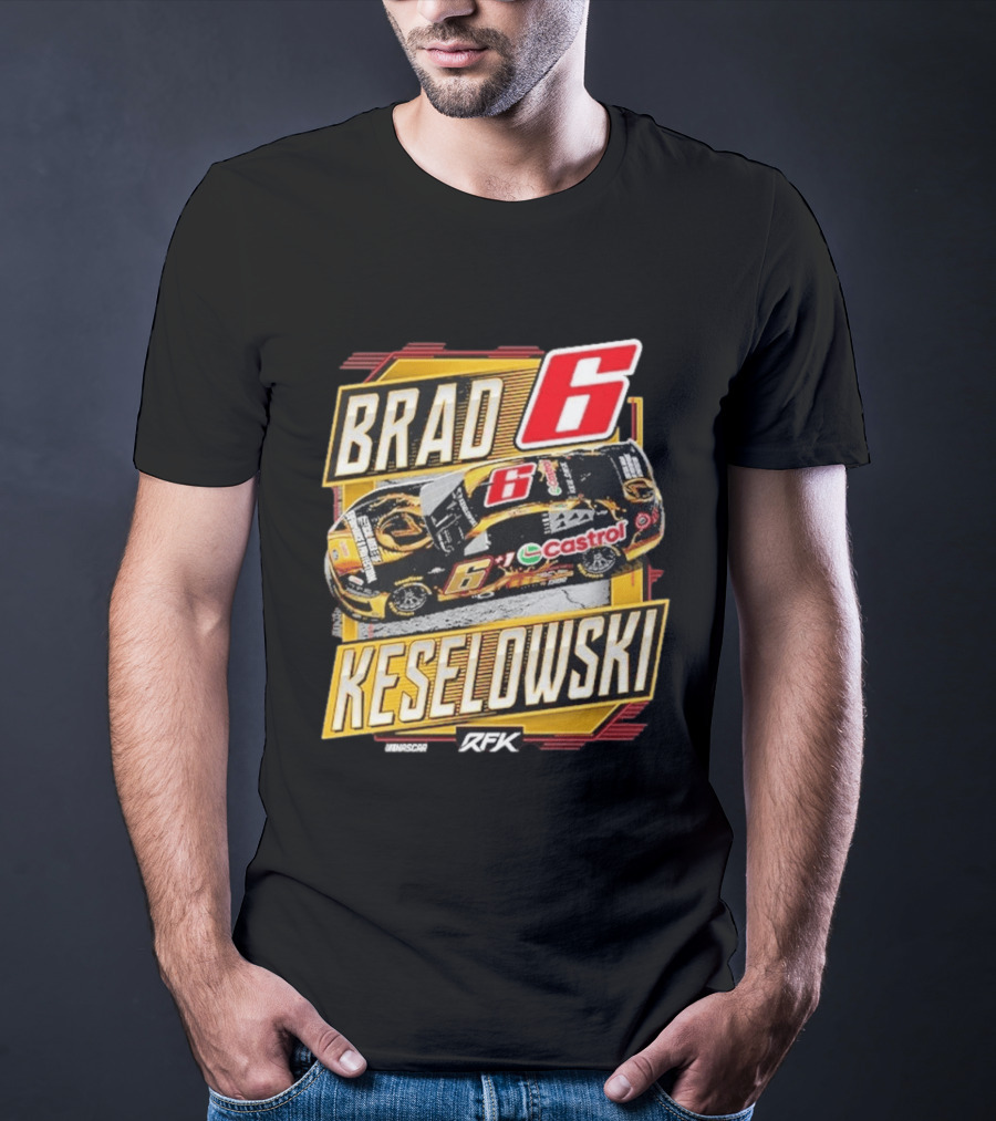 Brad Keselowski RFK Racing NASCAR Castrol Number 6 T-Shirt
