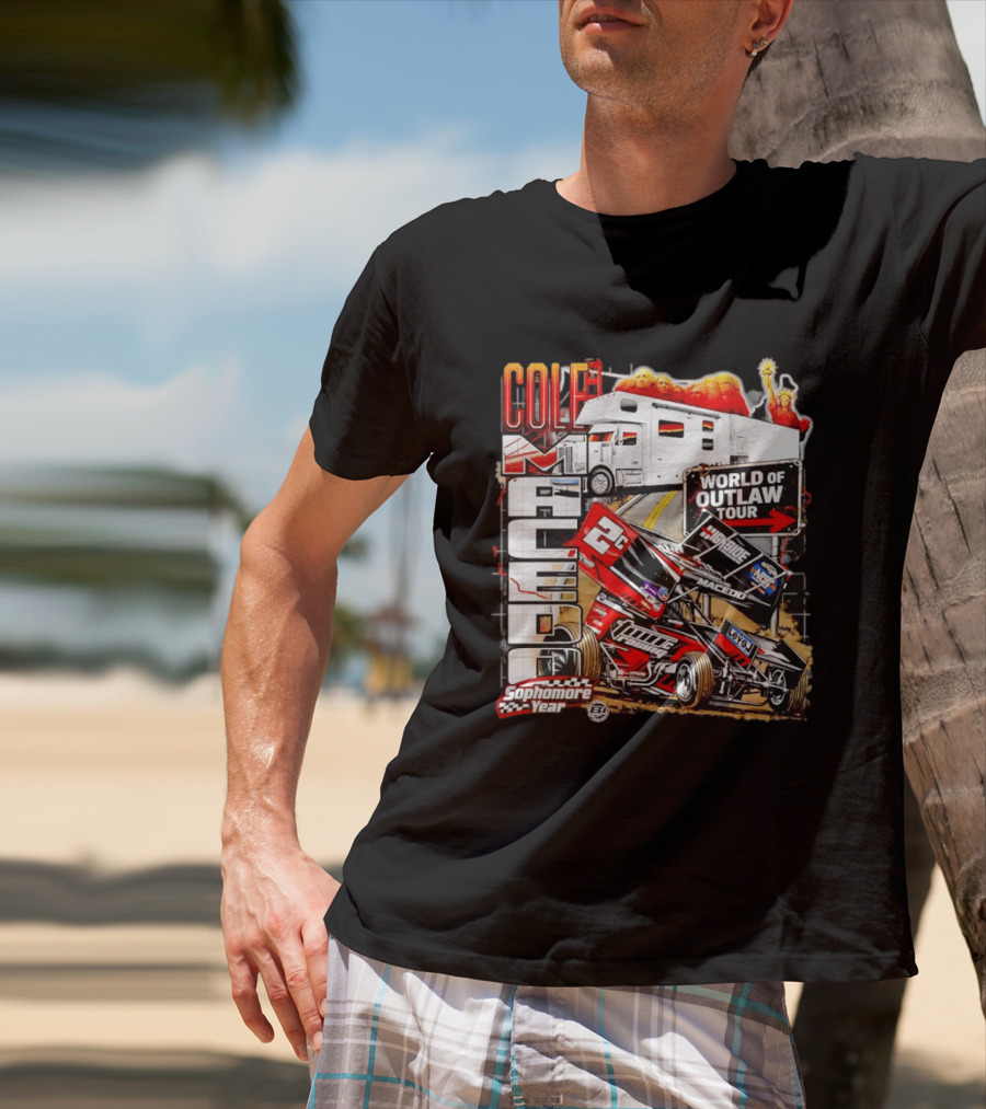 Cole Macedo World Of Outlaw Tour 2C Racing Sophomore Year T-Shirt