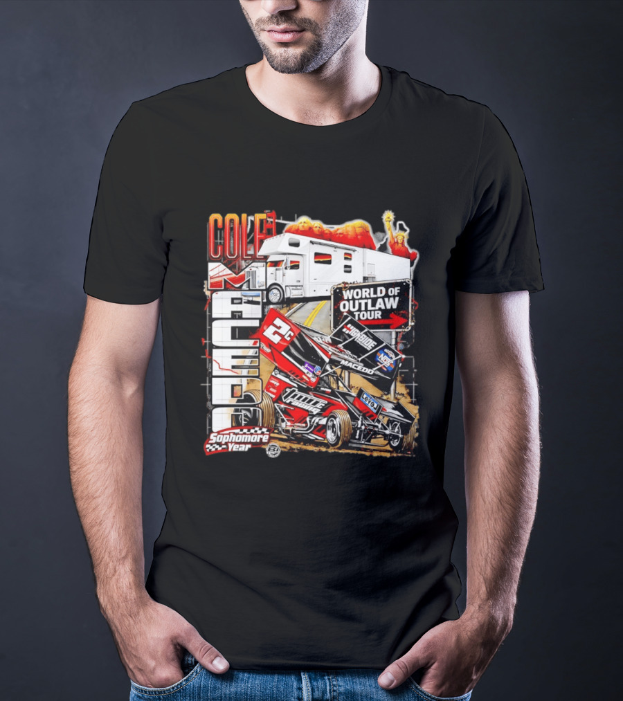 Cole Macedo World Of Outlaw Tour 2C Racing Sophomore Year T-Shirt