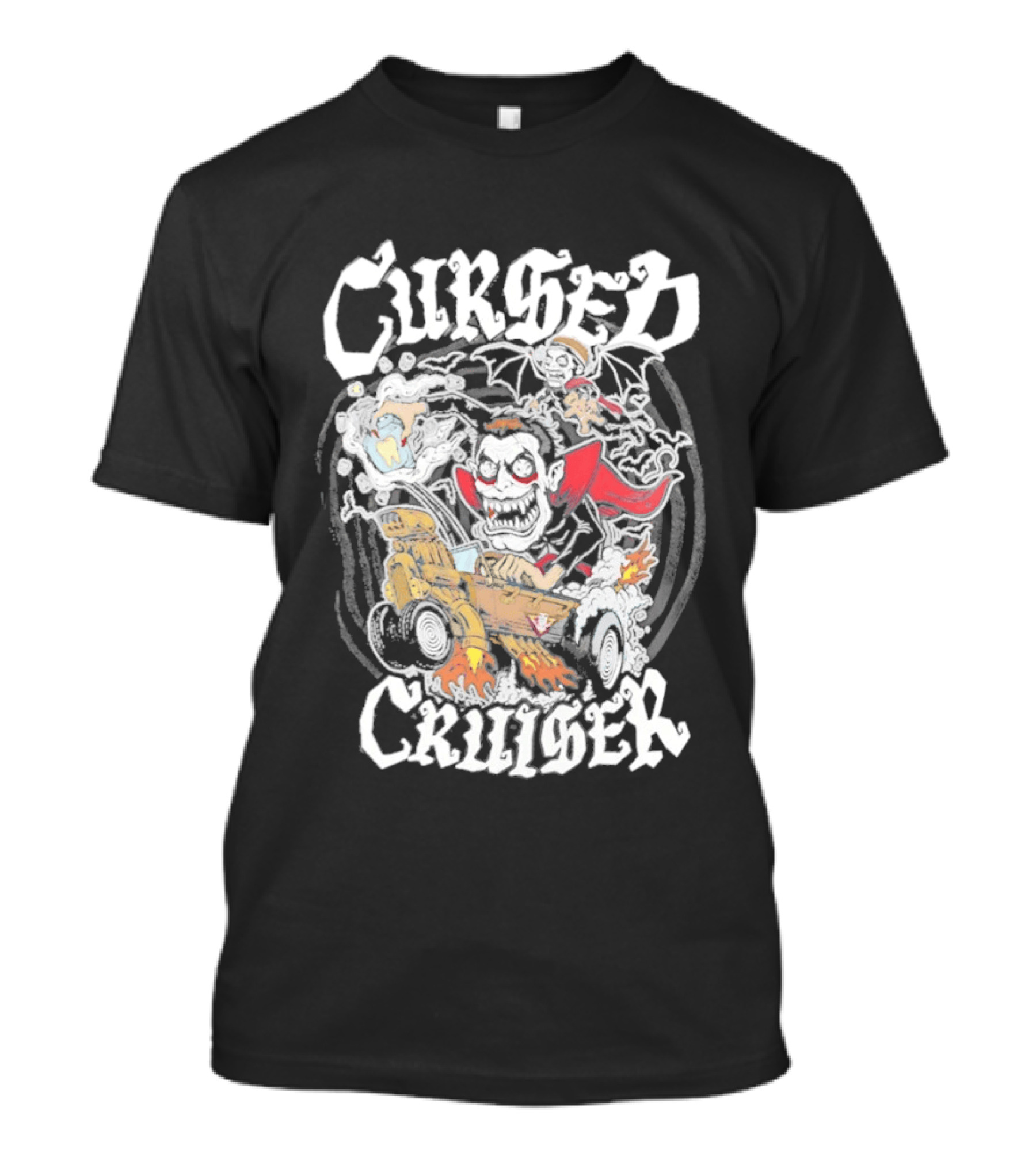 Cursed Cruiser Danhausen Monster Riding Vehicle T-Shirt