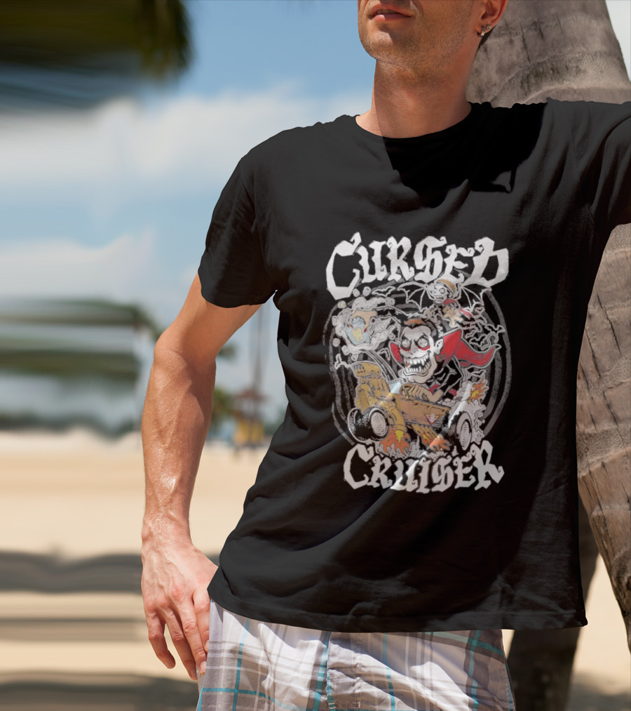 Cursed Cruiser Danhausen Monster Riding Vehicle T-Shirt