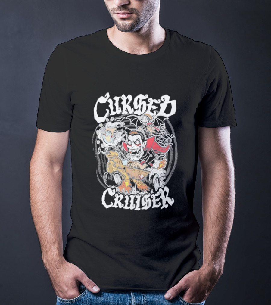 Cursed Cruiser Danhausen Monster Riding Vehicle T-Shirt