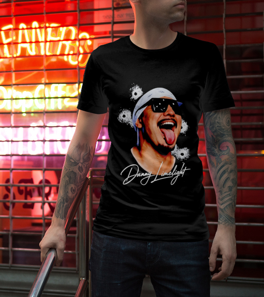 Danny Limelight Swag Bullet Holes Bandana Tattoo T-Shirt