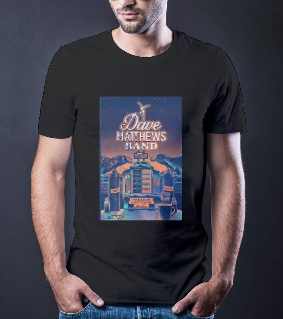 Dave Matthews Band Camden New Jersey July 10 And 11 2026 Freedom Mortgage Pavilion T-Shirt