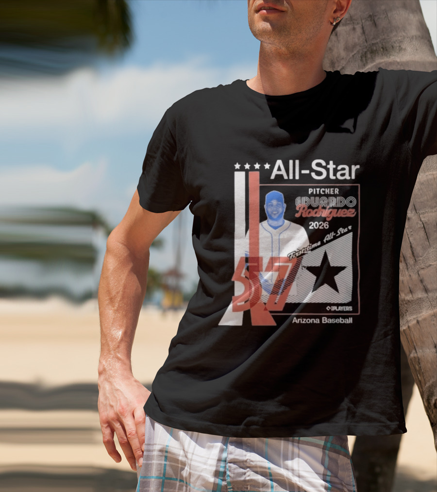 Eduardo Rodriguez Pitcher First Time All Star 2026 Arizona Baseball 57 T-Shirt