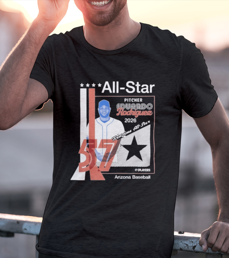 Eduardo Rodriguez Pitcher First Time All Star 2026 Arizona Baseball 57 T-Shirt