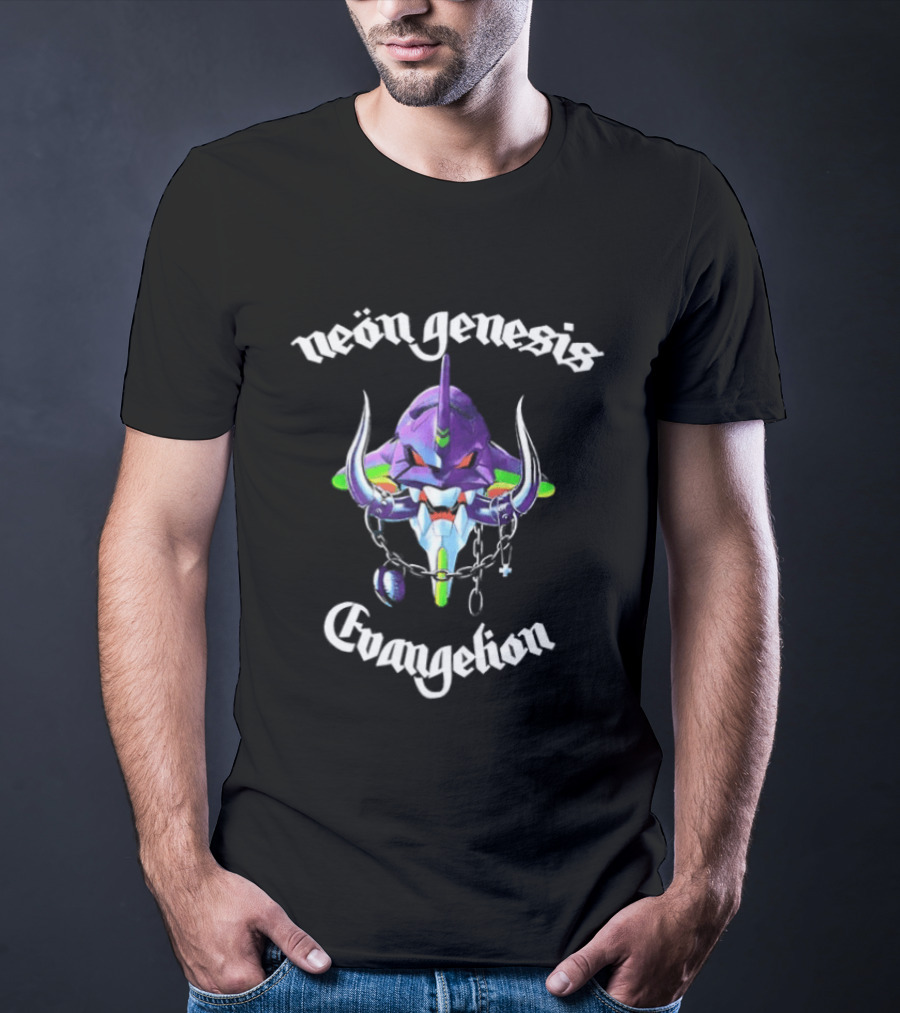 Neon Genesis Evangelion Unit 01 God's In His Heaven All's Right With The World Two Sided T-Shirt