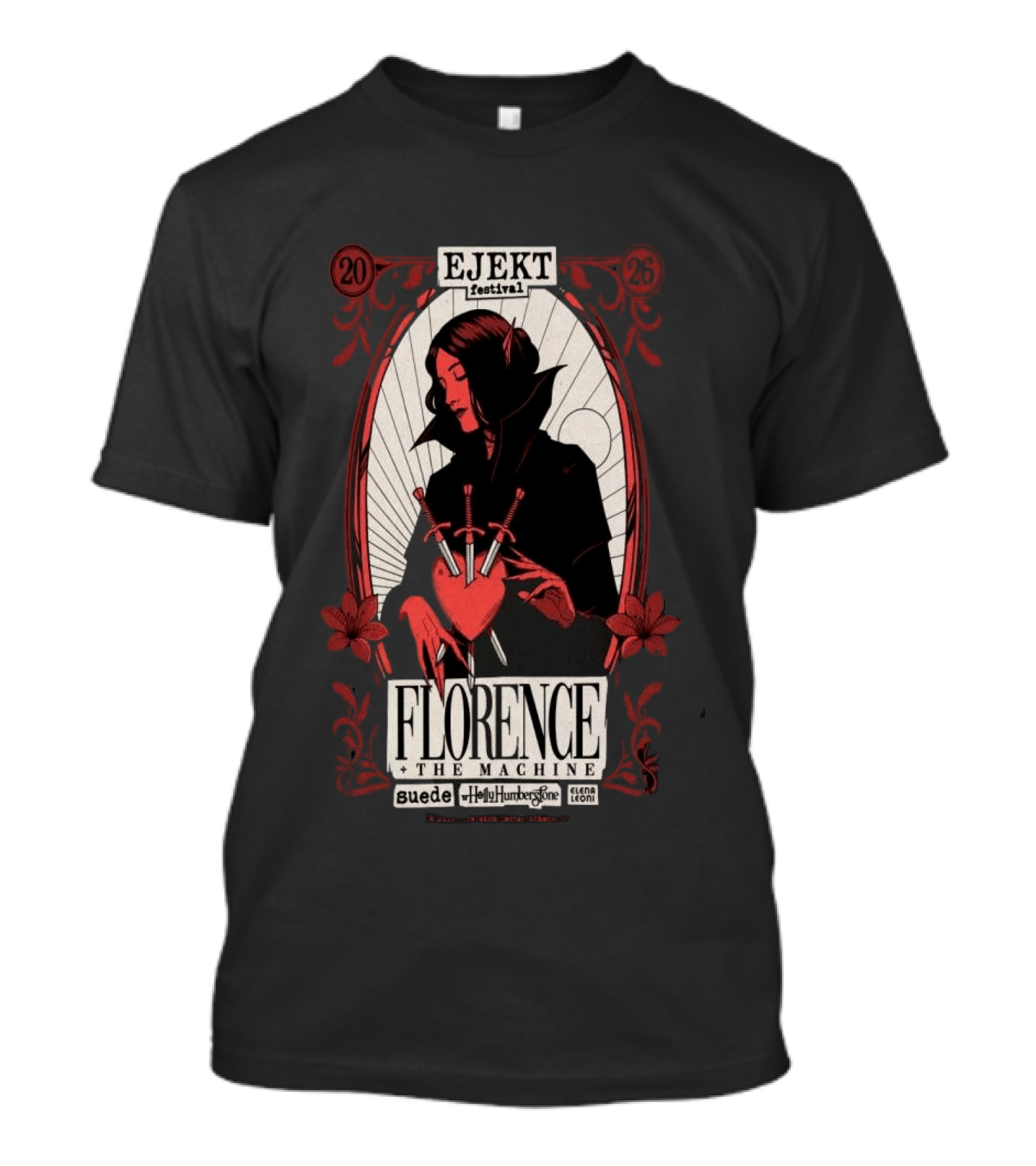 Ejekt Festival Florence The Machine Suede Holly Humberstone 2026 T-Shirt