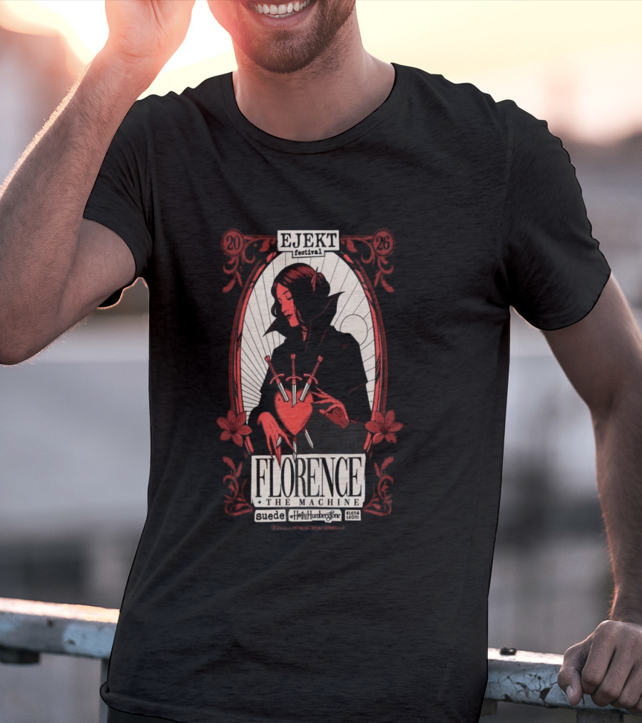 Ejekt Festival Florence The Machine Suede Holly Humberstone 2026 T-Shirt