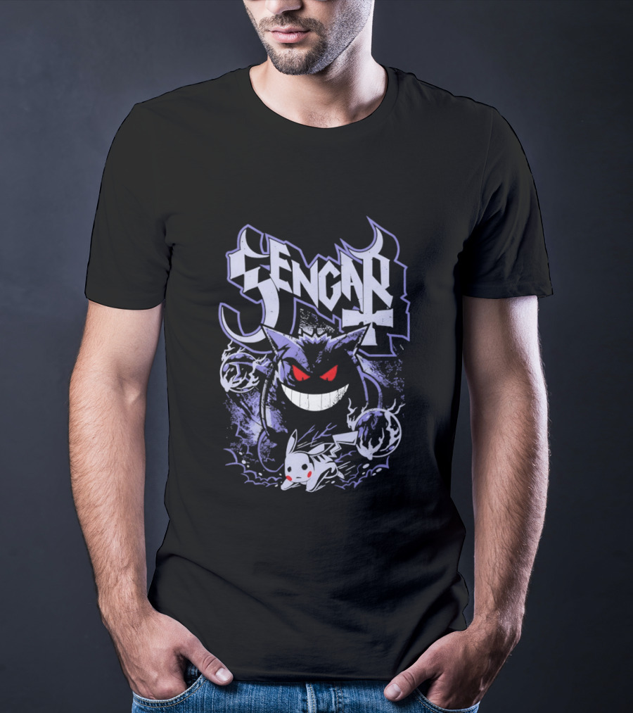 Gengar And Pikachu Pokemon Iconic Collaboration T-Shirt