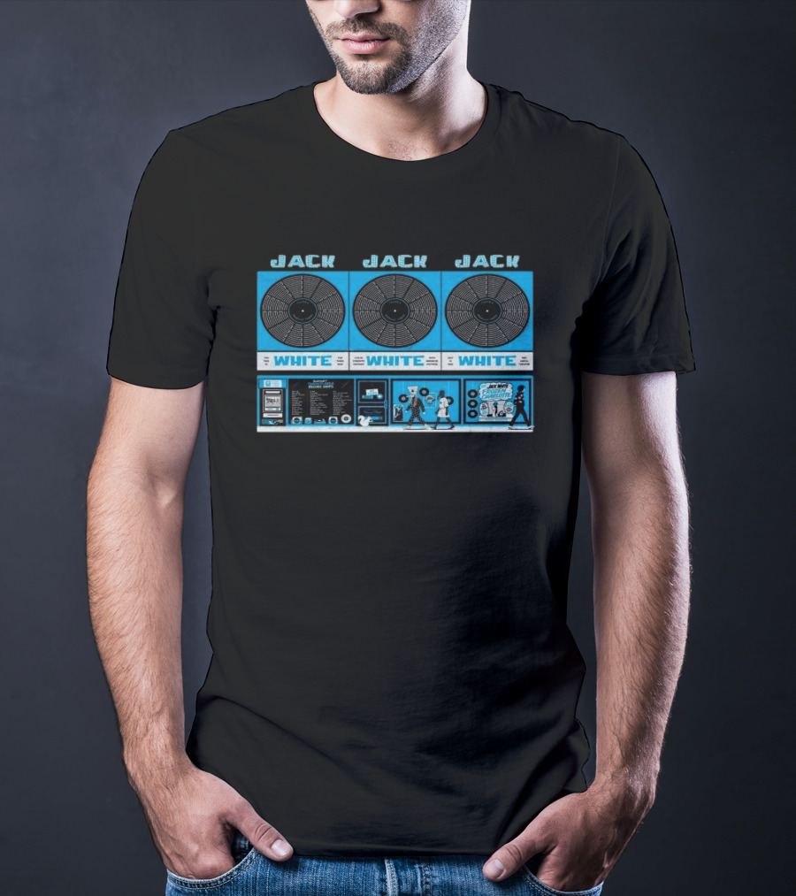 Jack White Toronto RBC Amphitheatre 07.14.2026 Vinyl Record Aesthetic Concert T-Shirt