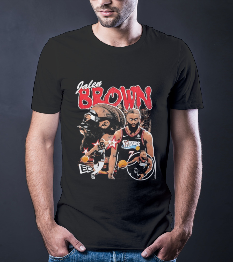 Jaylen Brown Philadelphia 76ers NBA Basketball ECC T-Shirt