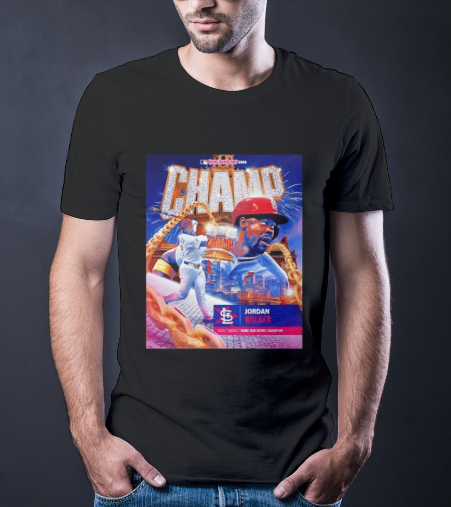 Jordan Walker St. Louis Cardinals Champ 2026 MLB Home Run Derby Champion T-Shirt