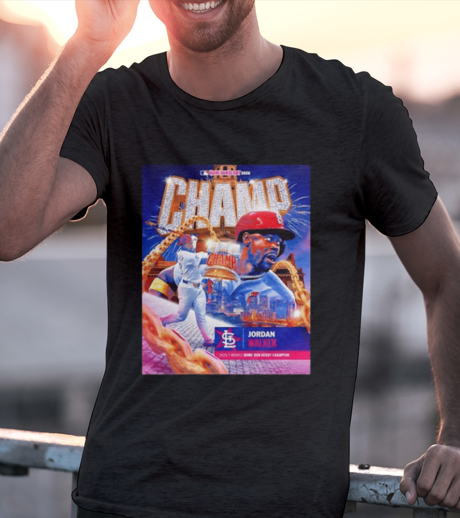 Jordan Walker St. Louis Cardinals Champ 2026 MLB Home Run Derby Champion T-Shirt