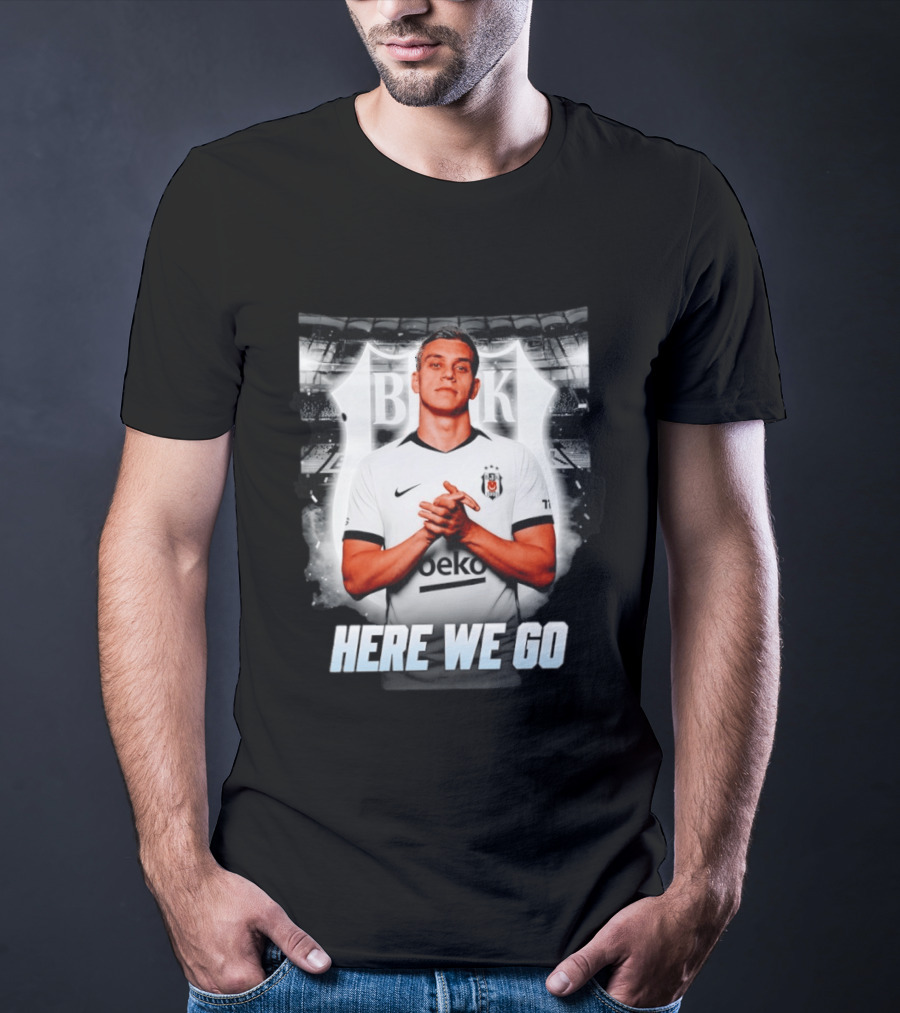 Leandro Trossard Besiktas Here We Go BJK Stadium Football Transfer T-Shirt