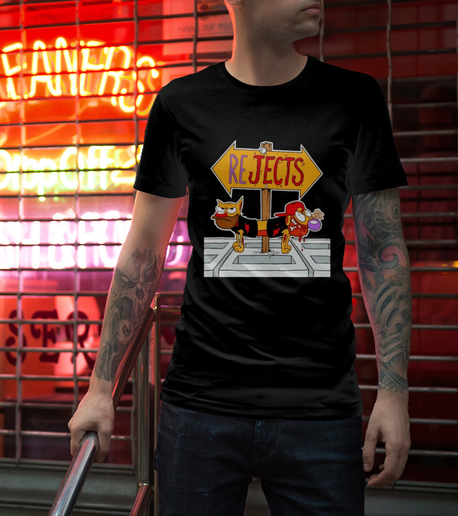 Nickelodeon CatDog Tough Guys Rejects Sign T-Shirt
