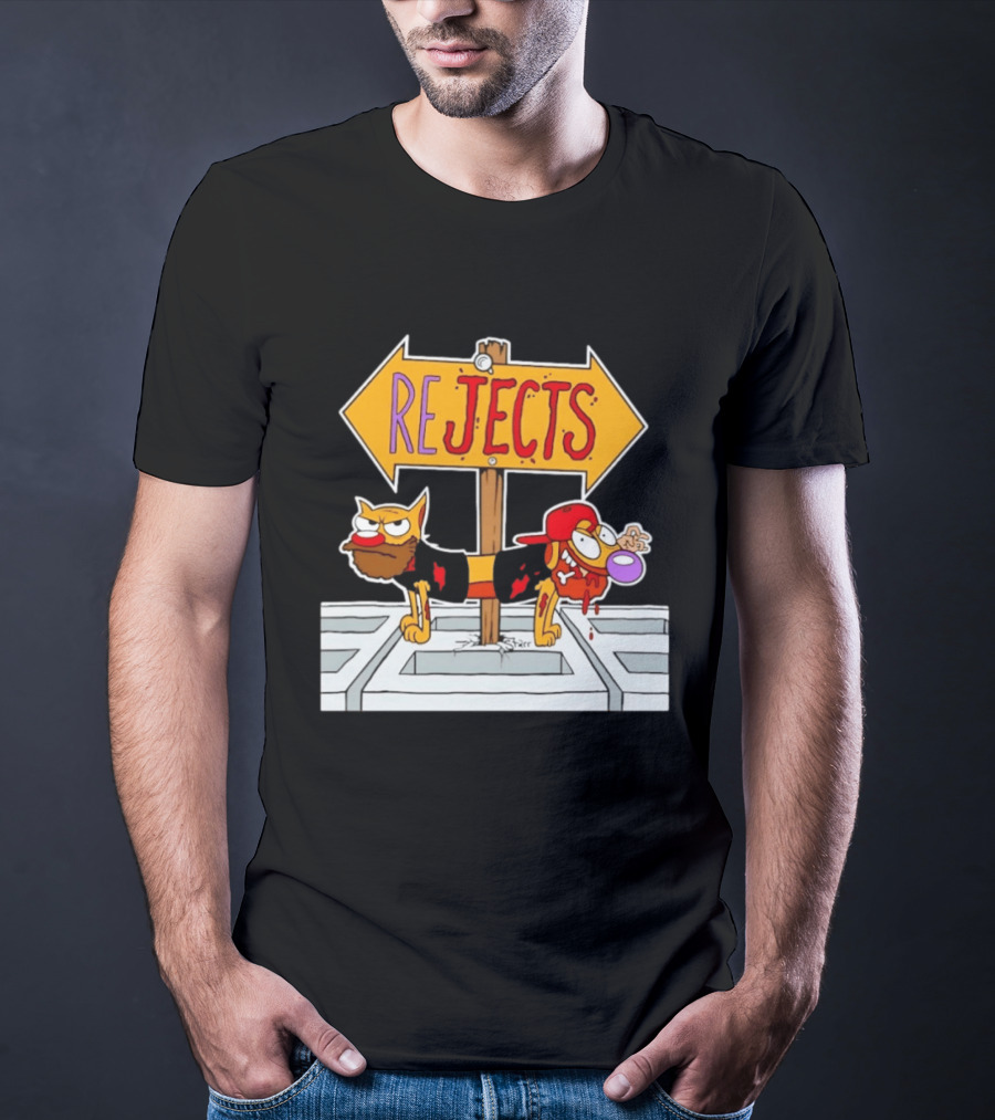 Nickelodeon CatDog Tough Guys Rejects Sign T-Shirt