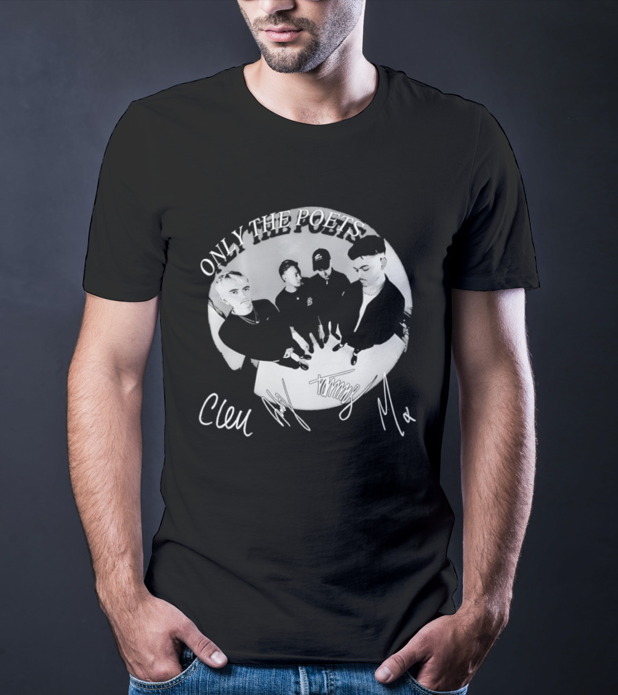 Only The Poets Band Clem Signature Autograph T-Shirt