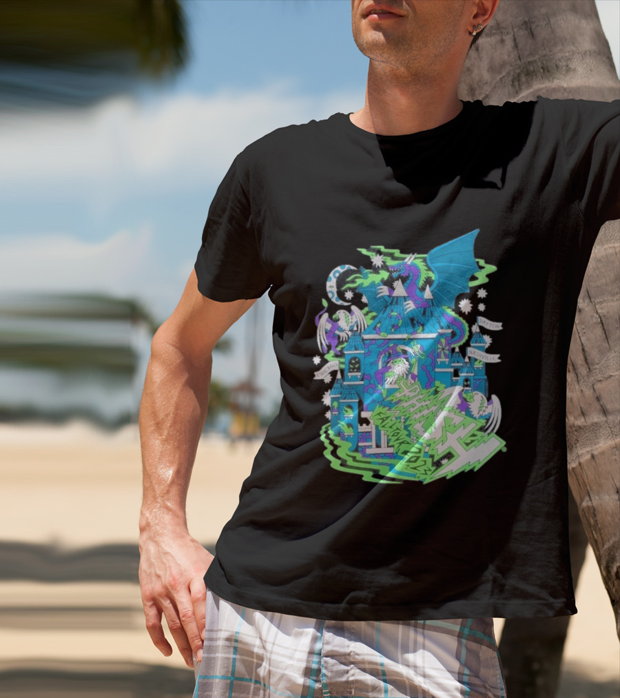Phish Fall 2023 Crumbling Castle Chicago Nashville Dayton Dragon Fantasy T-Shirt