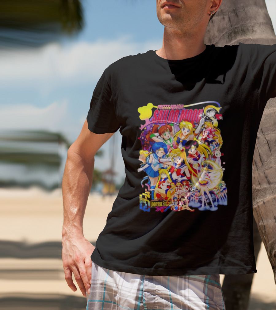 Pretty Soldier Sailor Moon Universal Studios Japan Anime Characters T-Shirt