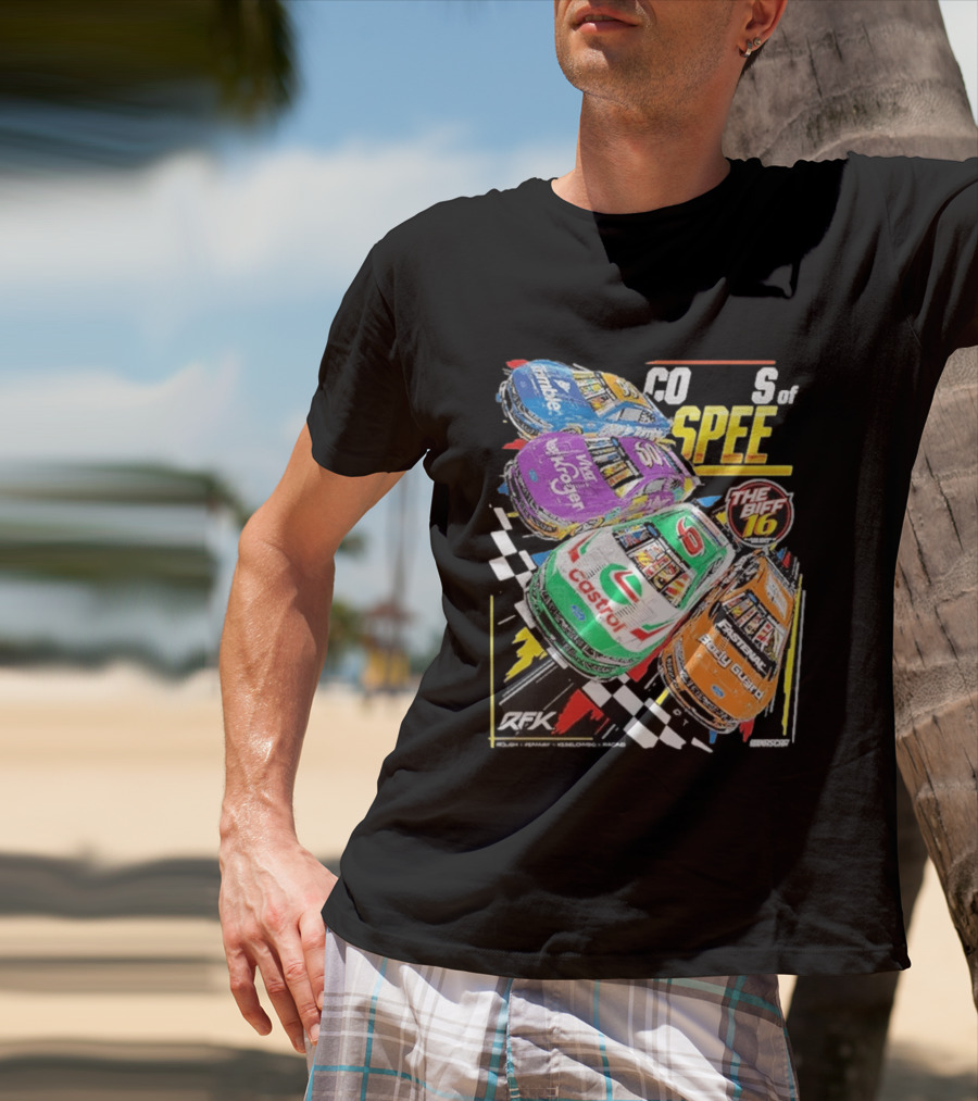 RFK Racing Colors Of Speed Castrol The Biff 16 Daytona 500 Cars T-Shirt