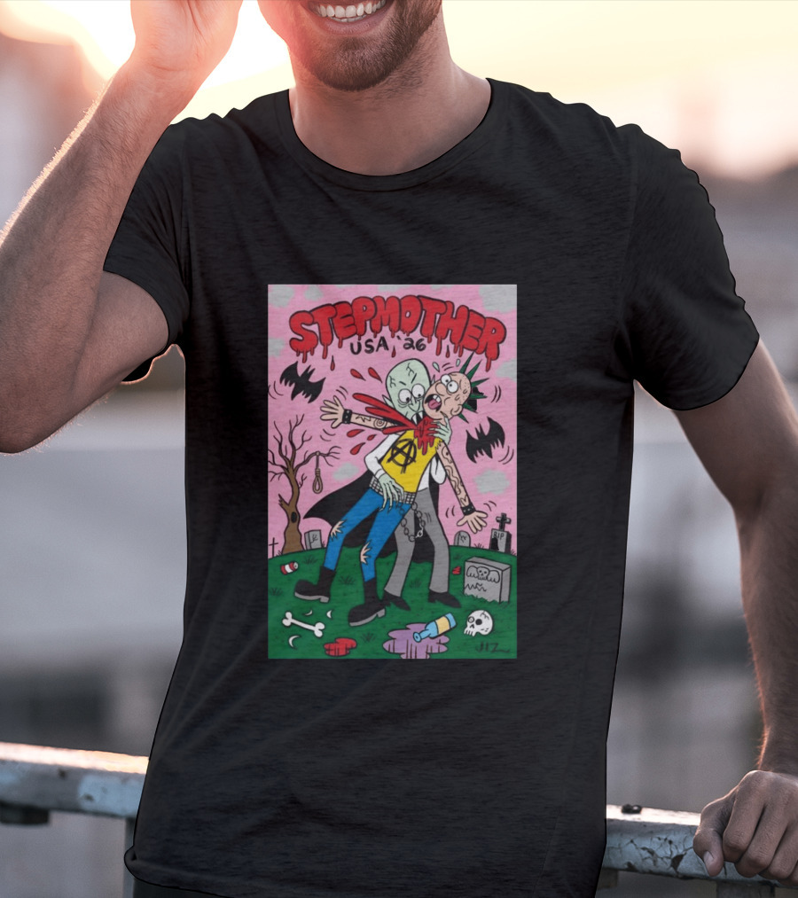 Stepmother USA 26 Punk Vampire Graveyard Scene T-Shirt