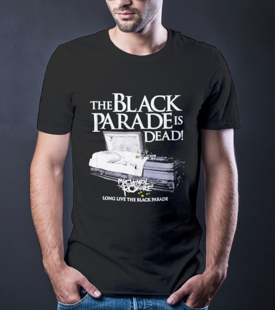 The Black Parade Is Dead My Chemical Romance Long Live The Black Parade Coffin Image T-Shirt
