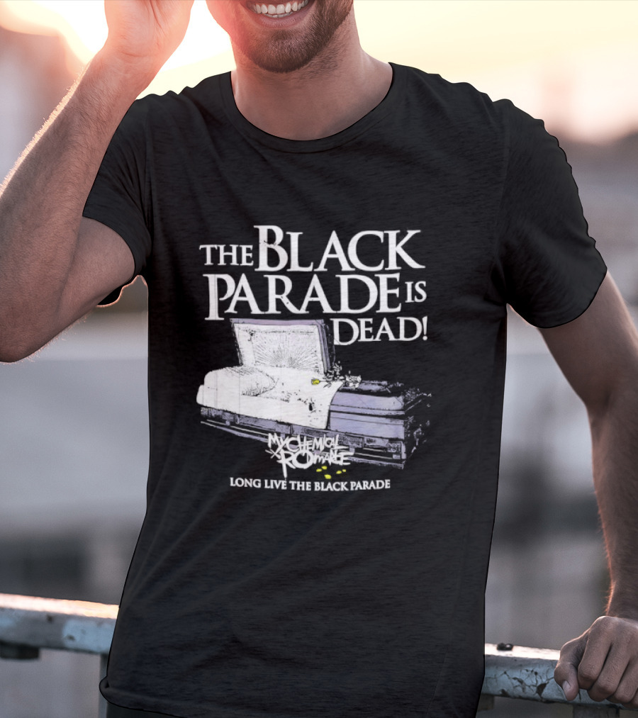 The Black Parade Is Dead My Chemical Romance Long Live The Black Parade Coffin Image T-Shirt